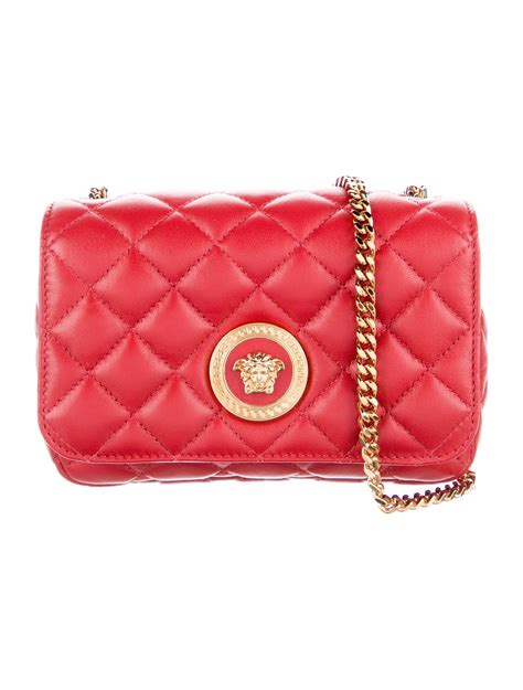 cross body versace|versace quilted leather crossbody bag.